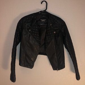 Bethany Mota x aeropostale Black Leather Jacket